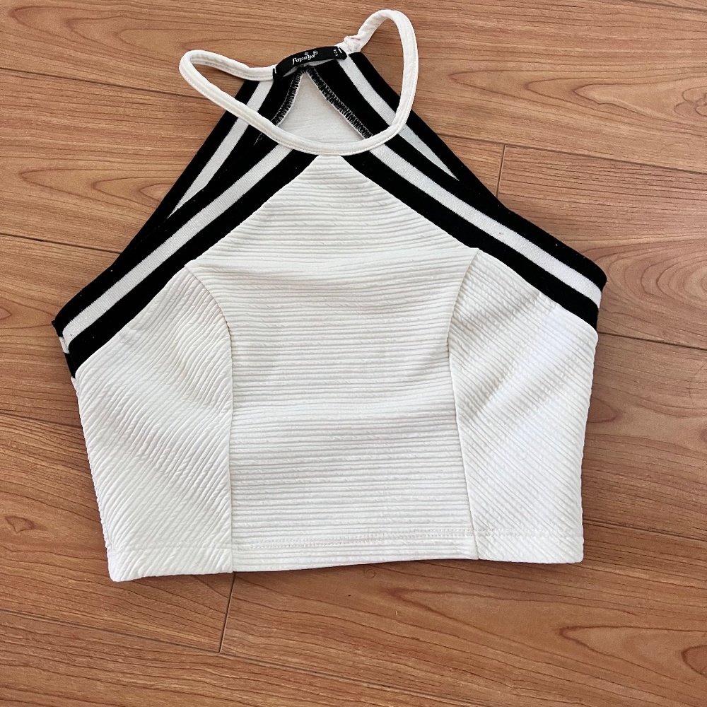 Beautiful top off white and black